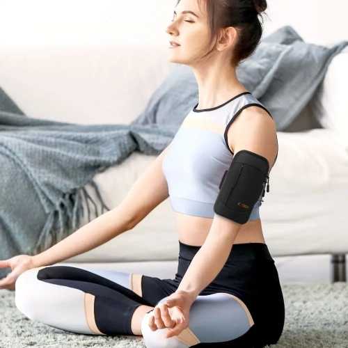 Pokrowiec na ramię Tech-Protect M6 Universal Sport Armband Black/orange