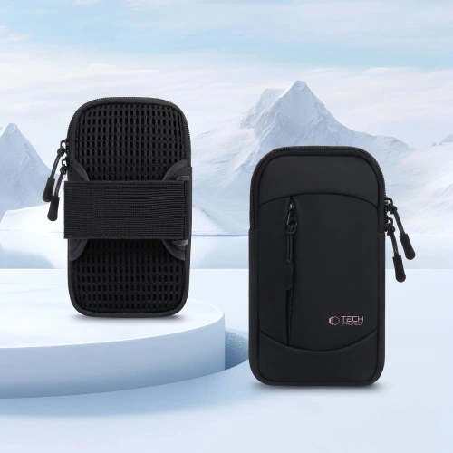 Pokrowiec na ramię Tech-Protect M6 Universal Sport Armband Black/pink