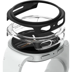 Ringke Slim Samsung Galaxy Watch 8 44mm Átlátszó és Matt Fekete [2 CSOMAG]