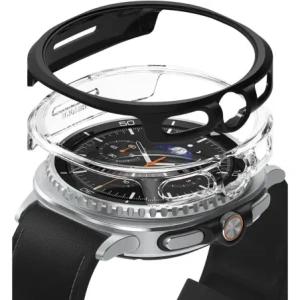Ringke Slim Samsung Galaxy Watch 8 Classic 46mm Átlátszó és Matt Fekete [2 CSOMAG]