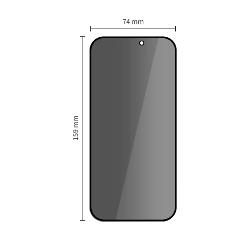 Szkło prywatyzujące Tech-Protect Quick Set Spy+ do Apple iPhone 16 Pro Max Privacy [2 PACK]