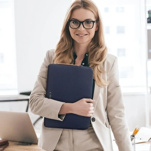 Torba Tech-Protect Fleece Laptop 15-16 Navy Blue