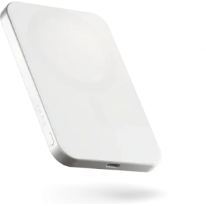 ZENS Slim Qi2 Alumínium Powerbank 5000 mAh MagSafe / Qi2 (fehér)