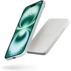 Powerbank magnetyczny ZENS Slim Qi2 Aluminium Powerbank 5000 mAh MagSafe / Qi2 (white)