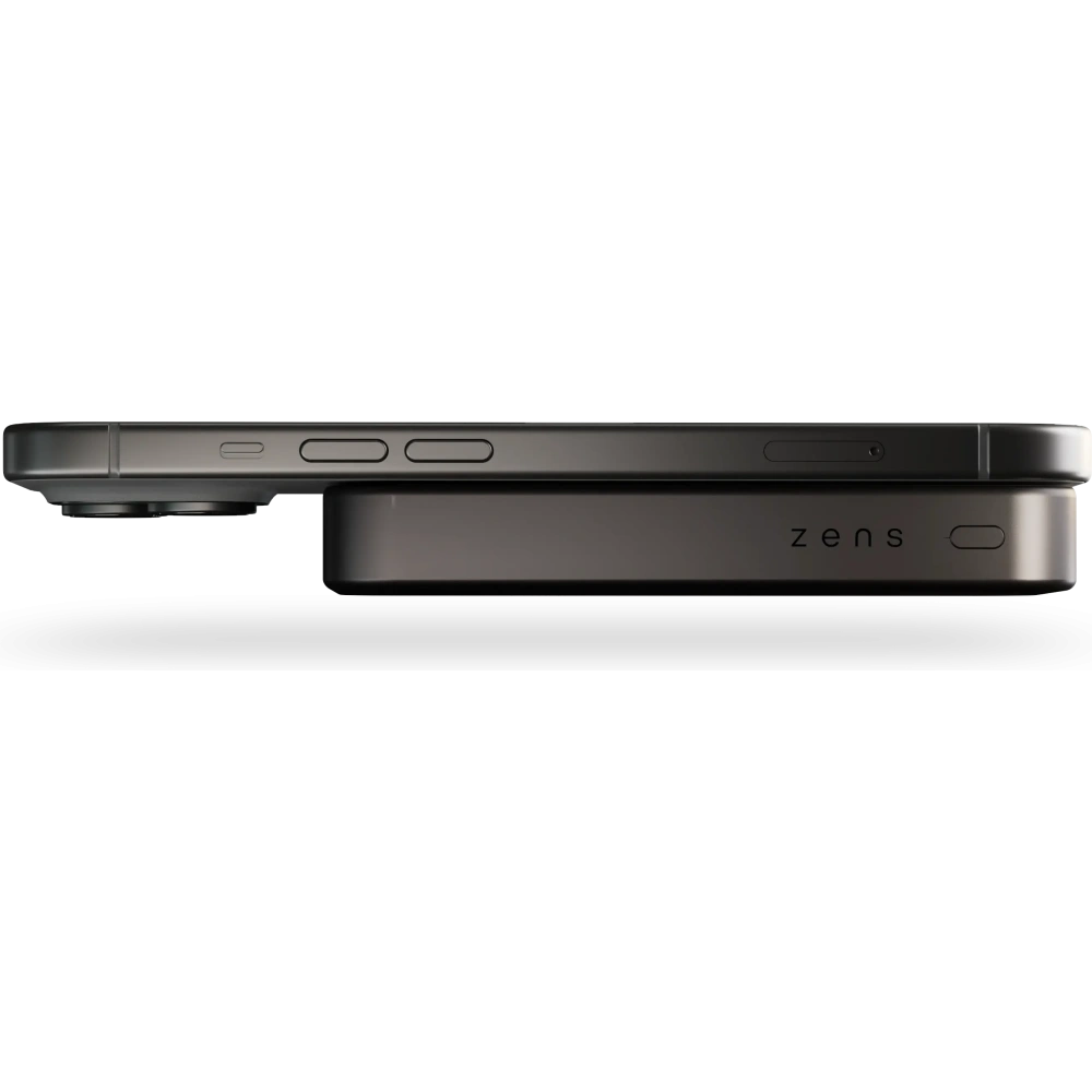 Powerbank magnetyczny ZENS Slim Qi2 Aluminium Powerbank 10000 mAh MagSafe / Qi2 (black)