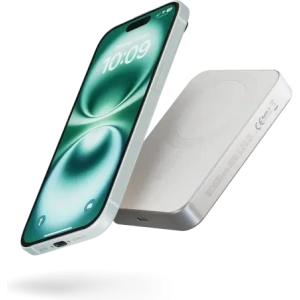 ZENS Slim Qi2 Alumínium Powerbank 10000 mAh MagSafe / Qi2 (fehér)