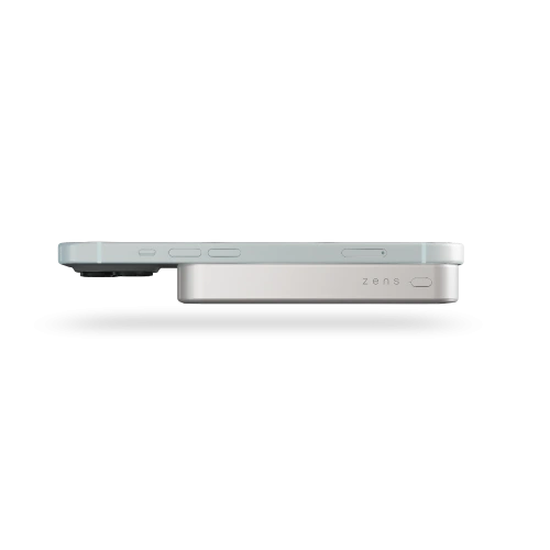 Powerbank magnetyczny ZENS Slim Qi2 Aluminium Powerbank 10000 mAh MagSafe / Qi2 (white)