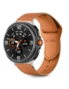 Pasek Tech-Protect Leatherfit do Samsung Galaxy Watch 8 / Classic 40/44/46mm Brown