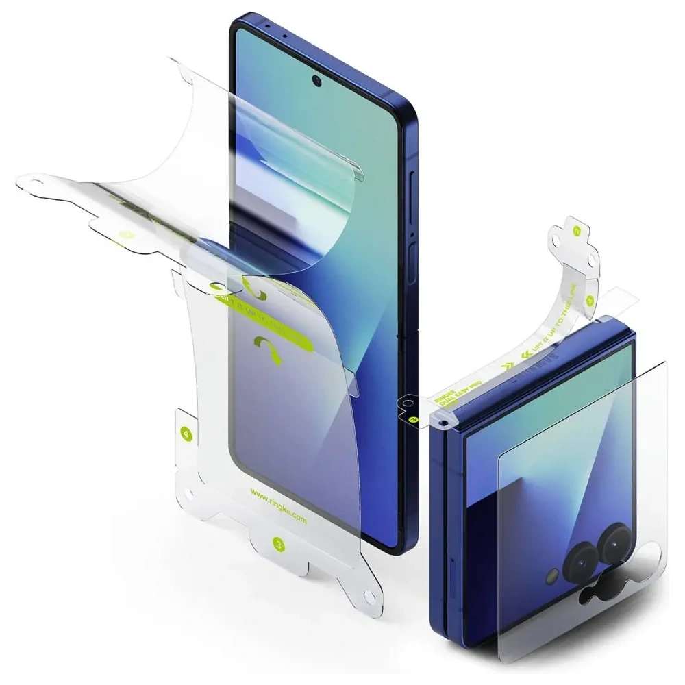 Zestaw folii ochronnych 3w1 Ringke Protector Pro do Samsung Galaxy Z Flip 7 Clear