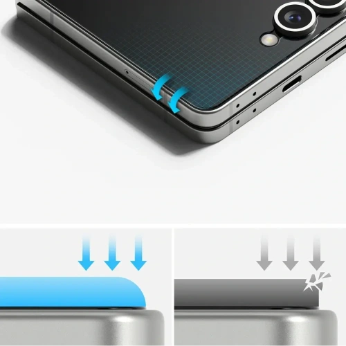 Zestaw folii ochronnych 3w1 Ringke Protector Pro do Samsung Galaxy Z Flip 7 Clear