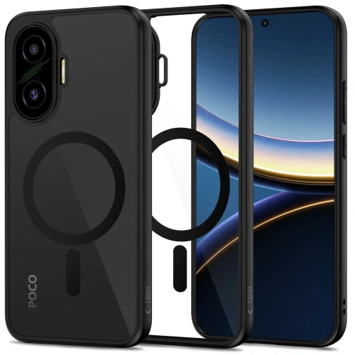 Etui Tech-Protect Magmat MagSafe do Xiaomi Poco F7 5G Black/clear