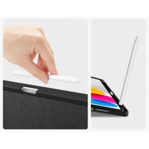 Etui Tech-Protect SmartCase Pen Canvas do Apple iPad 10.9" 2022 / 11" 2025 Obsidian Black