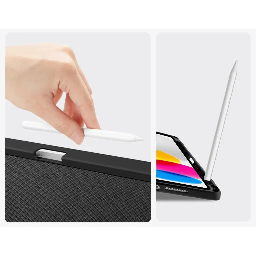 Etui Tech-Protect SmartCase Pen Canvas do Apple iPad 10.9" 2022 / 11" 2025 Obsidian Black
