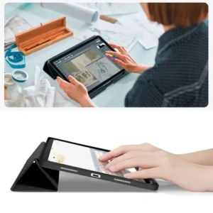 Etui Tech-Protect SmartCase Pen Canvas do Apple iPad 10.9" 2022 / 11" 2025 Obsidian Black