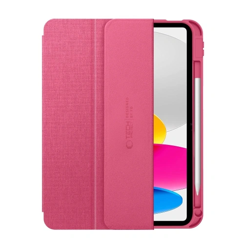 Etui Tech-Protect SmartCase Pen Canvas do Apple iPad 10.9" 2022 / 11" 2025 Magenta Bloom
