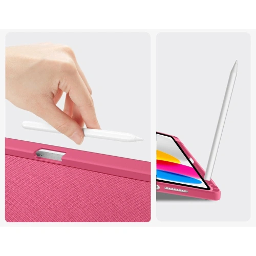 Etui Tech-Protect SmartCase Pen Canvas do Apple iPad 10.9" 2022 / 11" 2025 Magenta Bloom