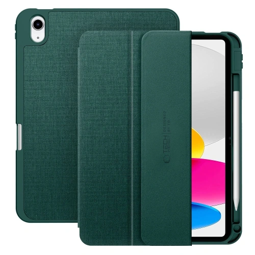 Etui Tech-Protect SmartCase Pen Canvas do Apple iPad 10.9" 2022 / 11" 2025 Moss Green