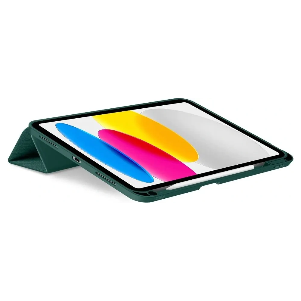 Etui Tech-Protect SmartCase Pen Canvas do Apple iPad 10.9" 2022 / 11" 2025 Moss Green