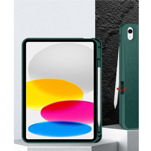 Etui Tech-Protect SmartCase Pen Canvas do Apple iPad 10.9" 2022 / 11" 2025 Moss Green