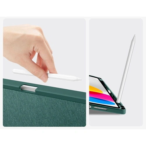 Etui Tech-Protect SmartCase Pen Canvas do Apple iPad 10.9" 2022 / 11" 2025 Moss Green