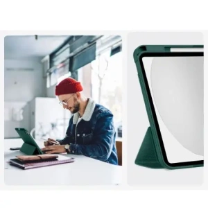Etui Tech-Protect SmartCase Pen Canvas do Apple iPad 10.9" 2022 / 11" 2025 Moss Green