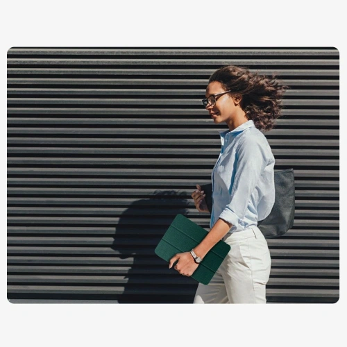 Etui Tech-Protect SmartCase Pen Canvas do Apple iPad 10.9" 2022 / 11" 2025 Moss Green