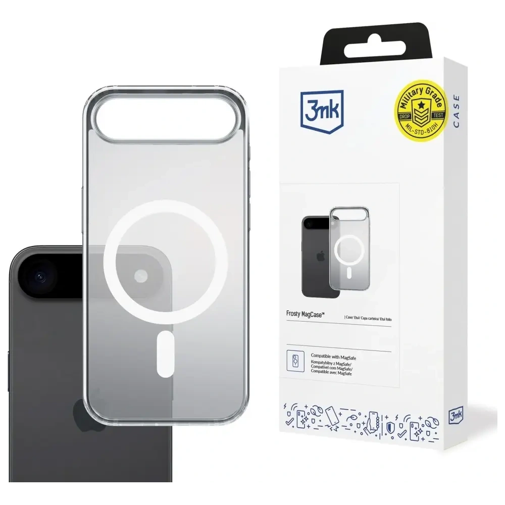 Etui 3MK Frosty MagCase do Apple iPhone 17 Air biały
