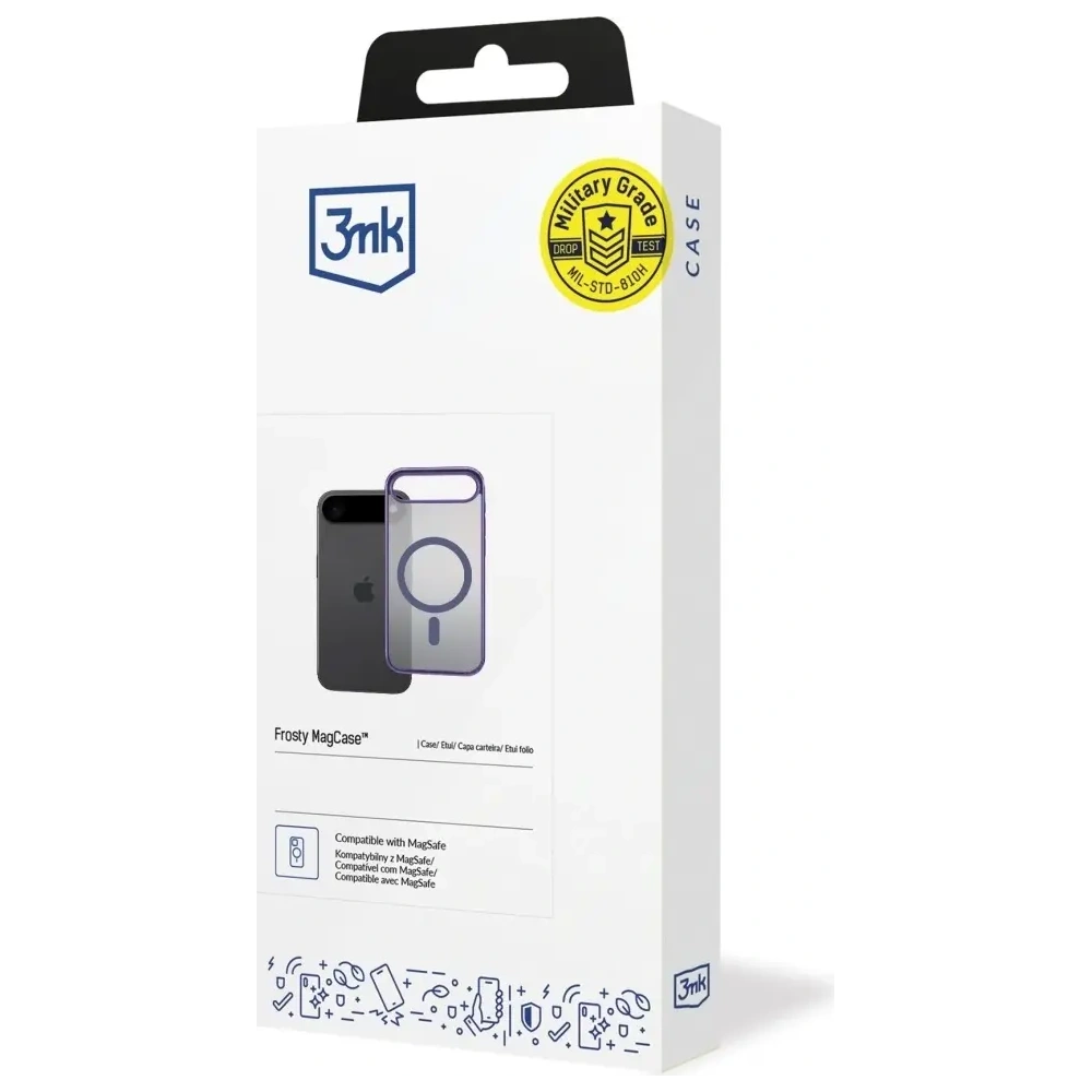 Etui 3MK Frosty MagCase do Apple iPhone 17 Air fioletowy