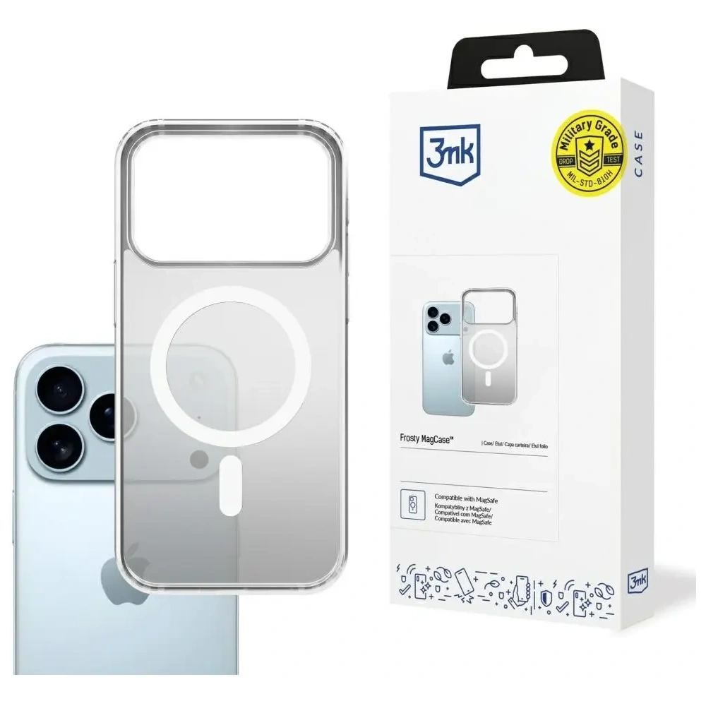 Etui 3MK Frosty MagCase do Apple iPhone 17 Pro biały