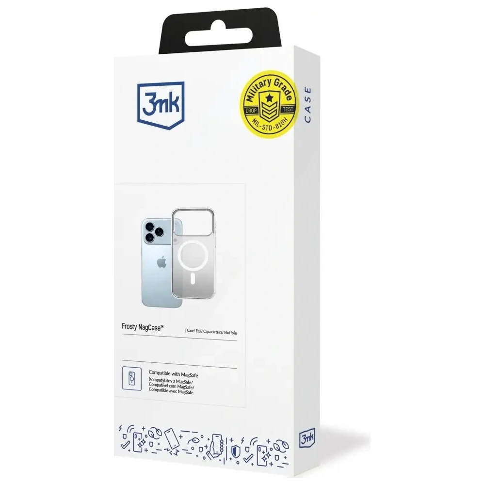Etui 3MK Frosty MagCase do Apple iPhone 17 Pro biały