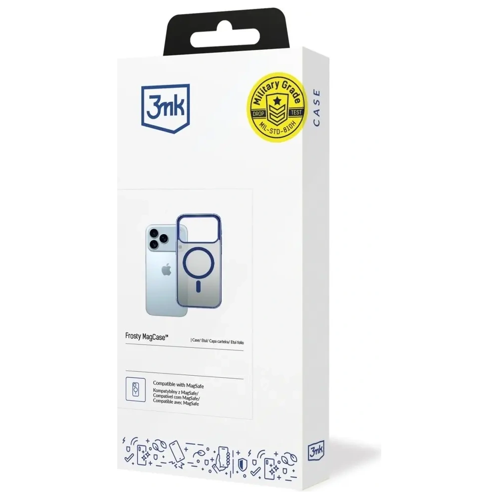 Etui 3MK Frosty MagCase do Apple iPhone 17 Pro niebieski