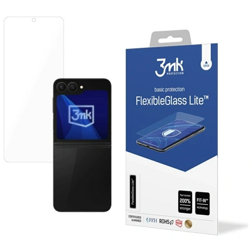 Szkło hybrydowe 3MK FlexibleGlass Lite do Samsung Galaxy Z Flip6 / Z Flip7 FE na ekran zewnętrzny