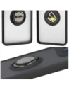 Etui z uchwytem na palec Bizon Case Hybrid Ring do Motorola Edge 60 Fusion / 60 przydymione z czarną ramką
