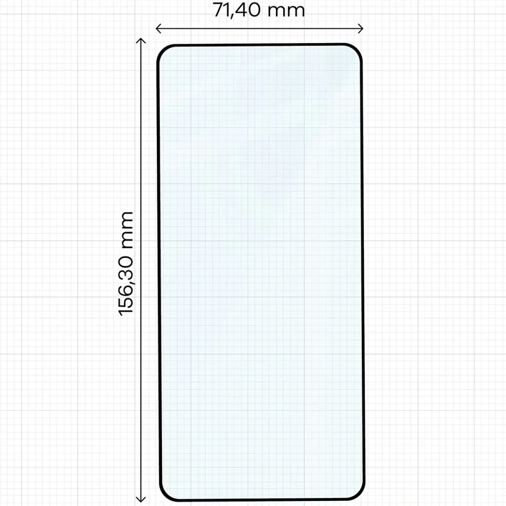 Szkło hartowane Bizon Glass Edge 2 do Nothing Phone (3) czarna ramka