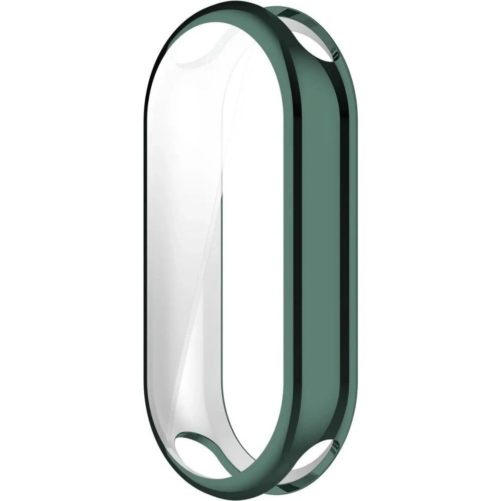 Etui z osłoną ekranu Bizon Case Watch Felipe do Xiaomi Smart Band 10 zielone