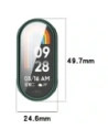 Etui z osłoną ekranu Bizon Case Watch Felipe do Xiaomi Smart Band 10 zielone