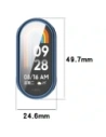 Etui z osłoną ekranu Bizon Case Watch Felipe do Xiaomi Smart Band 10 niebieskie