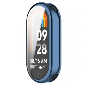 Etui z osłoną ekranu Bizon Case Watch Felipe do Xiaomi Smart Band 10 niebieskie