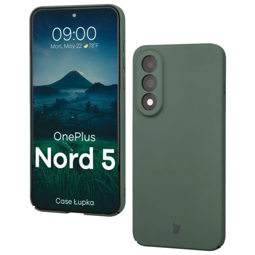 Etui Bizon Case Łupka do OnePlus Nord 5 zielone