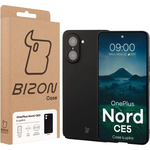Etui Bizon Case Łupka do OnePlus Nord CE5 5G czarne