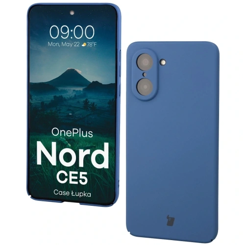 Etui Bizon Case Łupka do OnePlus Nord CE5 5G niebieskie