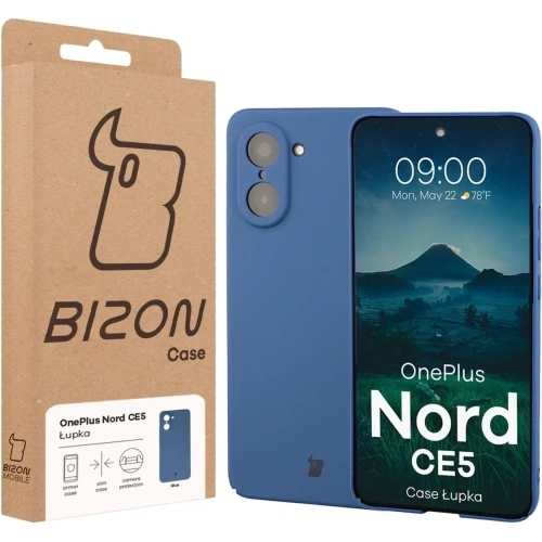 Etui Bizon Case Łupka do OnePlus Nord CE5 5G niebieskie