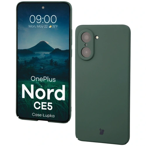 Etui Bizon Case Łupka do OnePlus Nord CE5 5G zielone