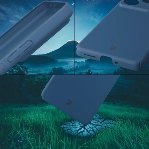 Etui Bizon Case Łupka do Realme GT 7 / 7T niebieskie