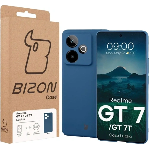 Etui Bizon Case Łupka do Realme GT 7 / 7T niebieskie