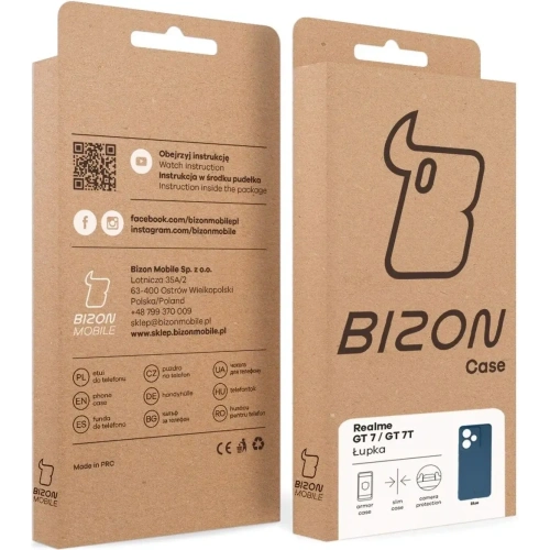 Etui Bizon Case Łupka do Realme GT 7 / 7T niebieskie