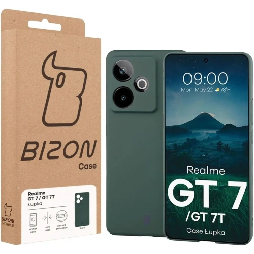 Etui Bizon Case Łupka do Realme GT 7 / 7T zielone