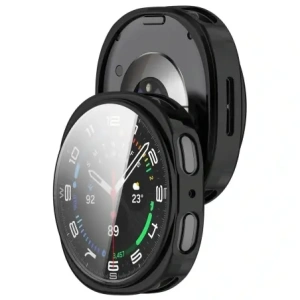 Etui z osłoną ekranu Bizon Case Watch Felipe do Samsung Galaxy Watch 8 44mm czarne