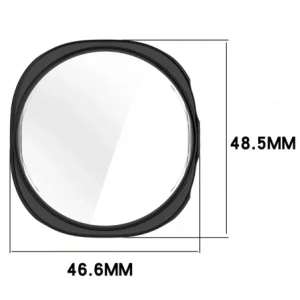 Etui z osłoną ekranu Bizon Case Watch Felipe do Samsung Galaxy Watch 8 44mm czarne