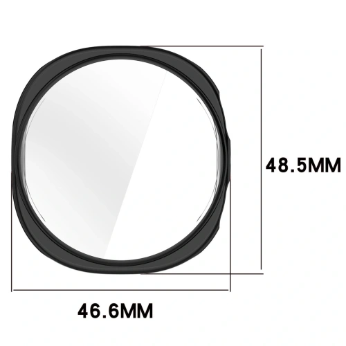 Etui z osłoną ekranu Bizon Case Watch Felipe do Samsung Galaxy Watch 8 44mm czarne